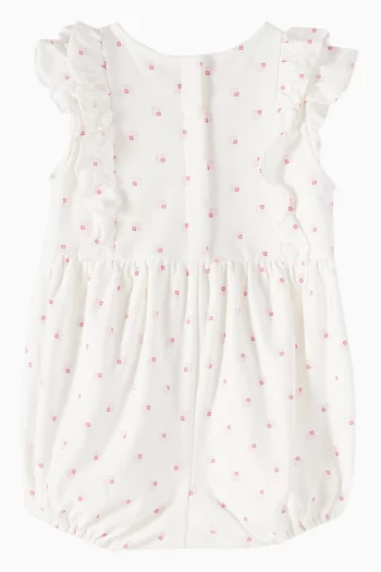 Logo-print Romper in Cotton