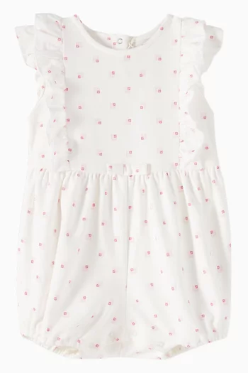 Logo-print Romper in Cotton