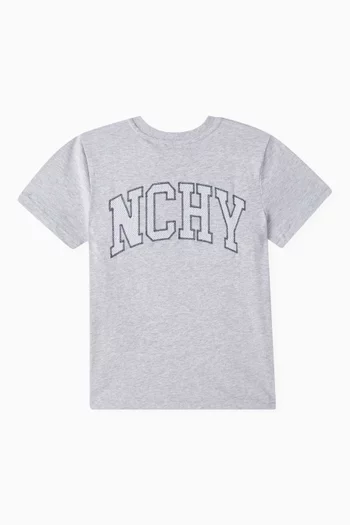 Embroidered T-shirt in Organic Cotton