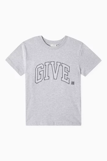 Embroidered T-shirt in Organic Cotton