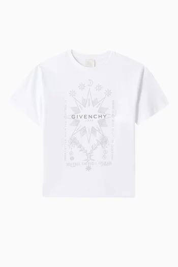 Tarot print T-shirt in Organic cotton