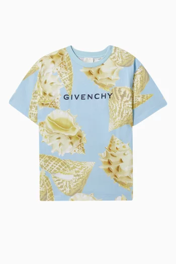 Shells Print T-shirt in Organic Cotton