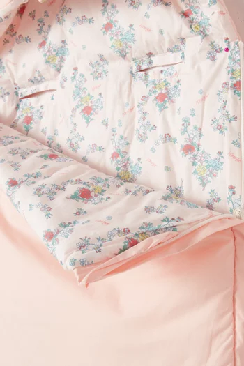 Floral-print Sleeping Nest in Cotton-poplin