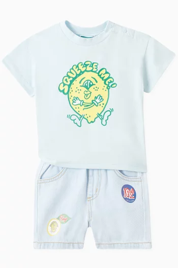 Graphic Print T-Shirt in Cotton