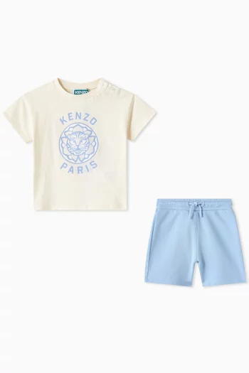 Graphic Print 2-piece Set in Cotton