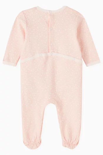 Floral-print Sleepsuit in Organic Cotton