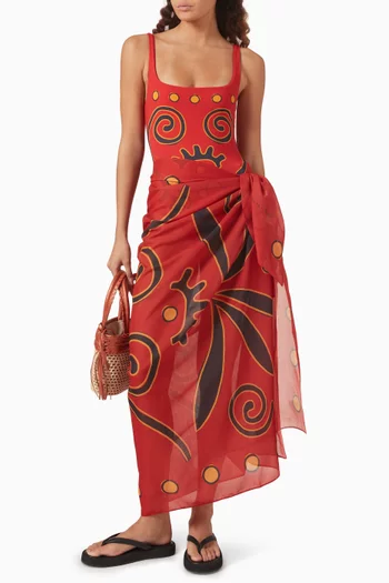 Luana Sarong in Recycled Polyester