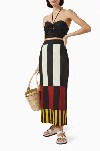 Naos Halter Crop Top in Cotton Blend