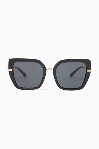 Oversized Butterfly Sunglasses in Acetate