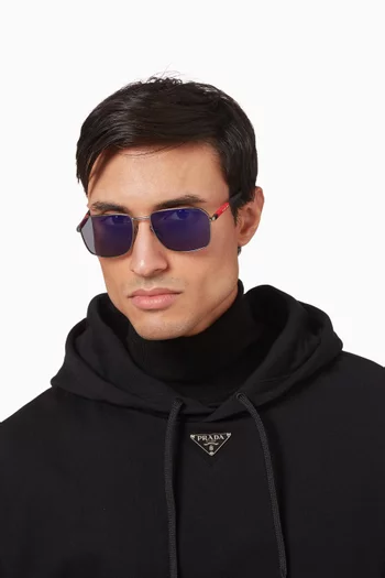 Square Sunglasses in Metal