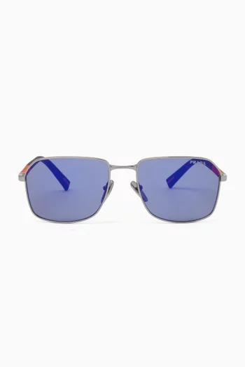 Square Sunglasses in Metal