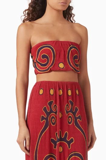 Odessa Tube Top in Recycled Polyester Blend