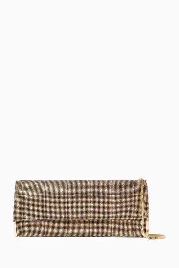 Kate Clutch Bag in Crystal Mesh