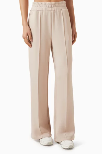 بنطال بقصة ساق واسعة قماش دابل سوفت