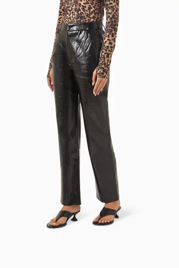 Tess 45 Thong Mule Sandals in Leather