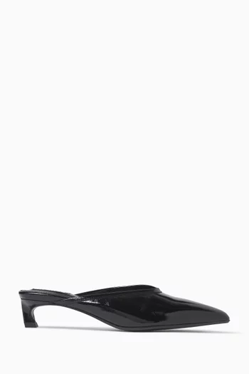 Tessa 45 Mules in Patent Leather