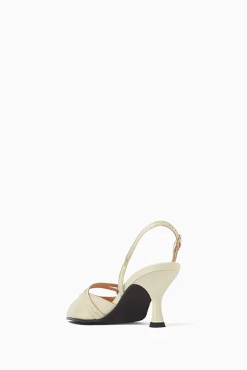 Joelle 75 Slingback Pumps in Patent Leather