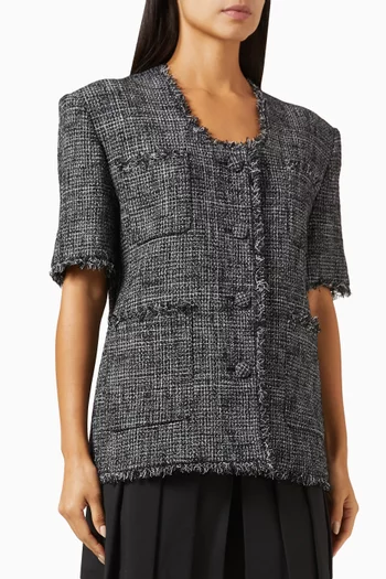 Fringe Jacket in Tweed