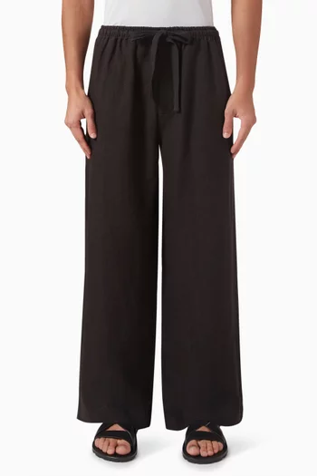 Wide-leg Pants in Linen