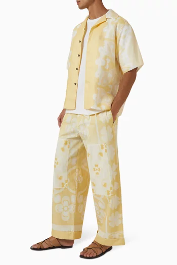 Seaside Patch Pants in Cotton-blend
