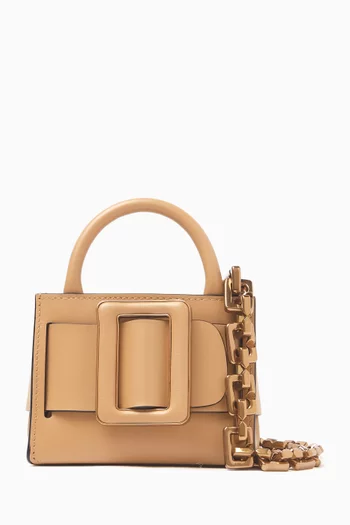 Micro Bobby Surreal Tote Bag in Palmellato Leather