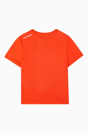 Graphic Print T-shirt in Cotton