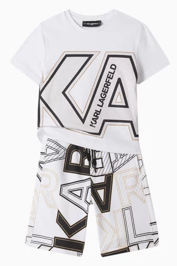 Logo Bermuda Shorts in Cotton-blend