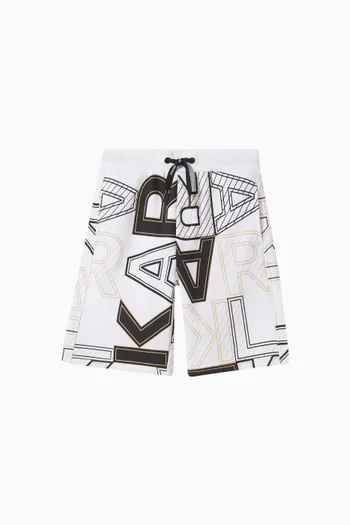 Logo Bermuda Shorts in Cotton-blend