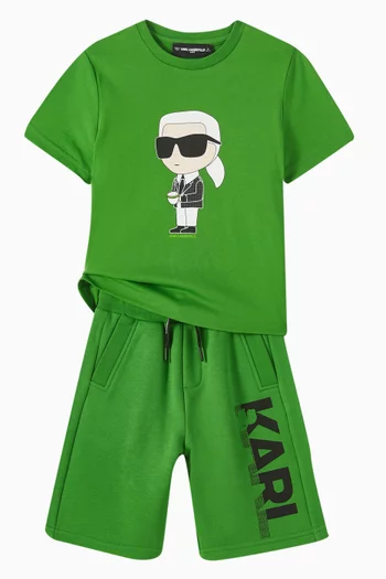 Karl-print T-shirt in Organic Cotton-jersey