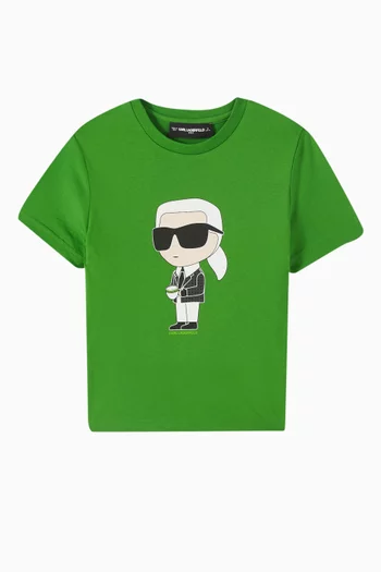 Karl-print T-shirt in Organic Cotton-jersey