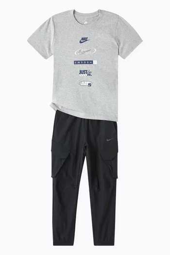Graphic Logo T-Shirt in Cotton