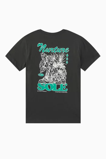 Nurture The Sole Graphic T-shirt in Cotton Jersey