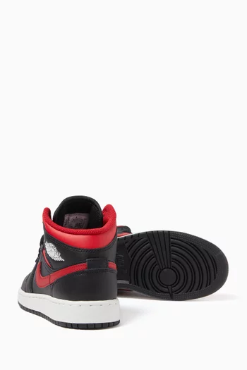 Air Jordan 1 Mid-top Sneakers in Leather