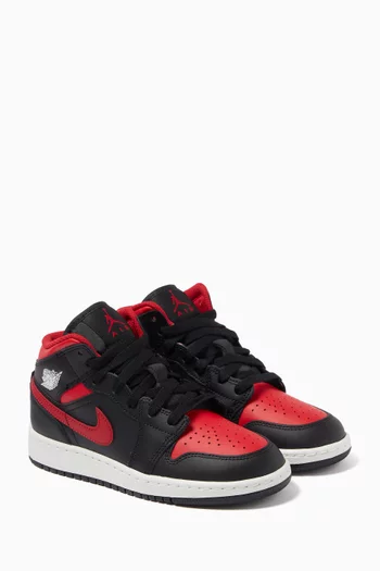 Air Jordan 1 Mid-top Sneakers in Leather