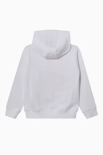 Fire Logo Hoodie in Cotton-blend