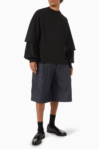 Raglan Layered T-shirt in Cotton