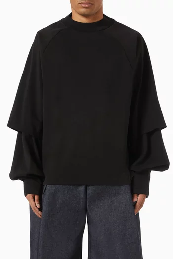 Raglan Layered T-shirt in Cotton