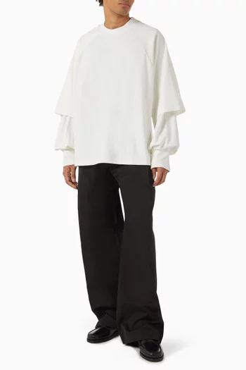 Raglan Layered T-shirt in Cotton