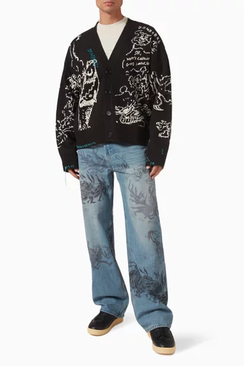 Utopia Cardigan in Wool Jacquard
