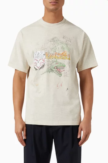 Conflict T-shirt in Cotton Jersey