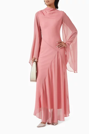 Hausos Maxi Dress in Chiffon