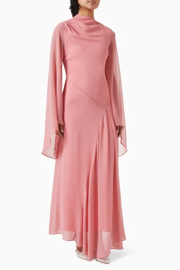 Hausos Maxi Dress in Chiffon