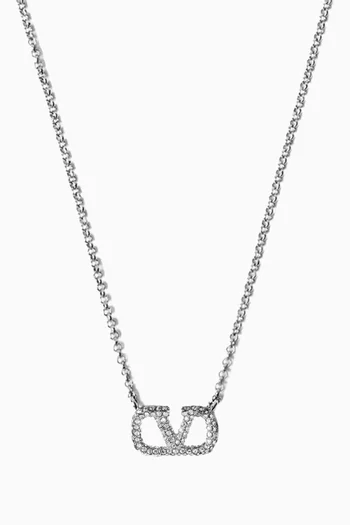 Valentino Garavani VLogo Signature Necklace in Metal