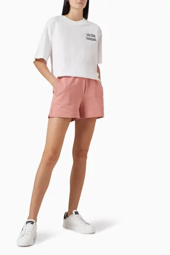 Logo Embroidered Track Shorts in Cotton