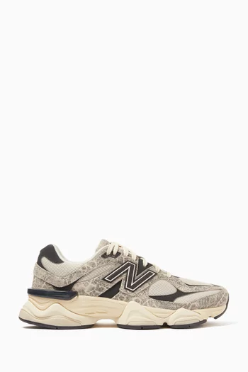 9060 Sneakers in Snake-print Suede
