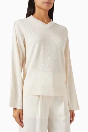 Logo Sweater in Knit