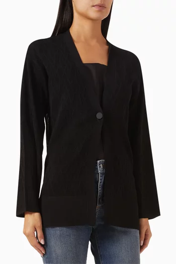 AX Logo Cardigan in Knit
