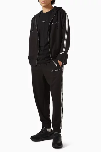 Logo Zip Hoodie in Cotton-blend