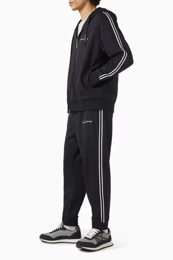 Logo Zip Hoodie in Cotton-blend