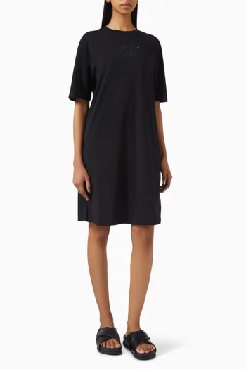 The Grid AX Logo T-shirt Dress in Cotton-jersey